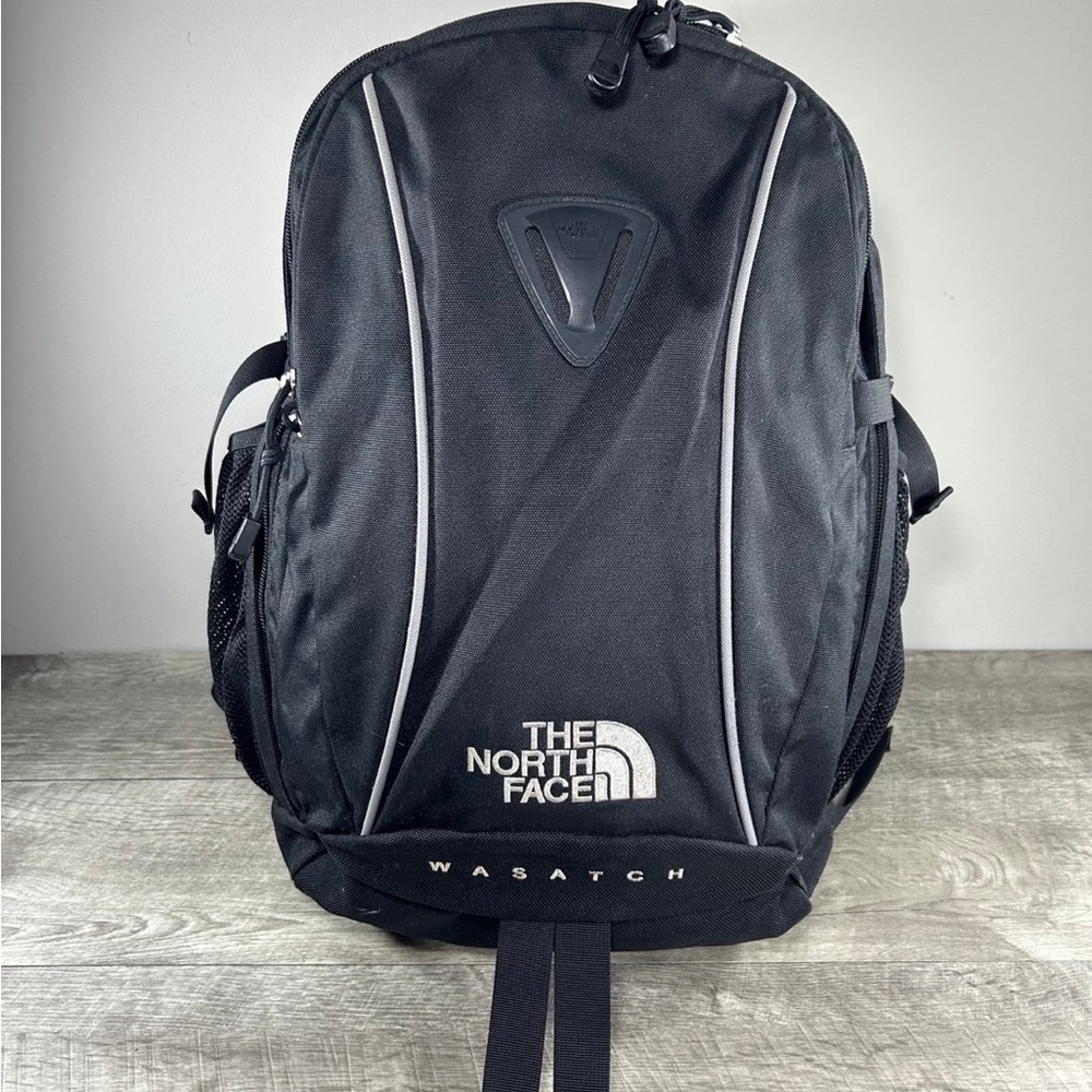 The North Face Wasatch Black Laptop School Hiking Backpack Rucksack Bag Pack